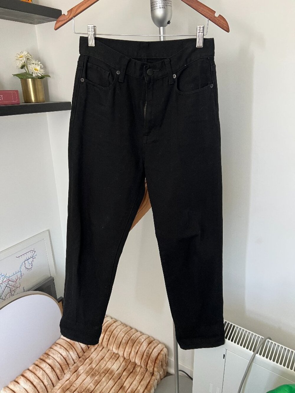 MUJI Black straight fit denim